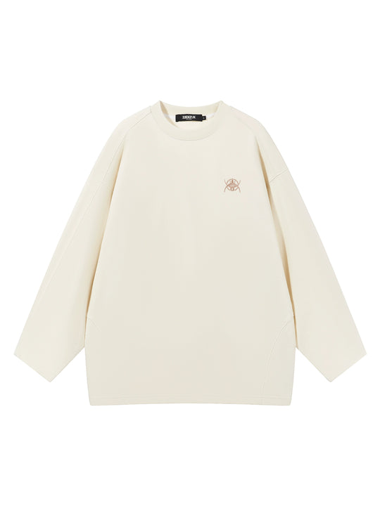 BLIND NO PLAN Logo Embroidered Inverted Sleeve Long Sleeve Tee | Face 3 Face