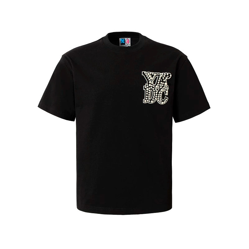 YADcrew Printed Pearl Logo Basic Tee | Face 3 Face