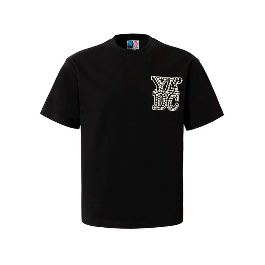 YADcrew Printed Pearl Logo Basic Tee | Face 3 Face