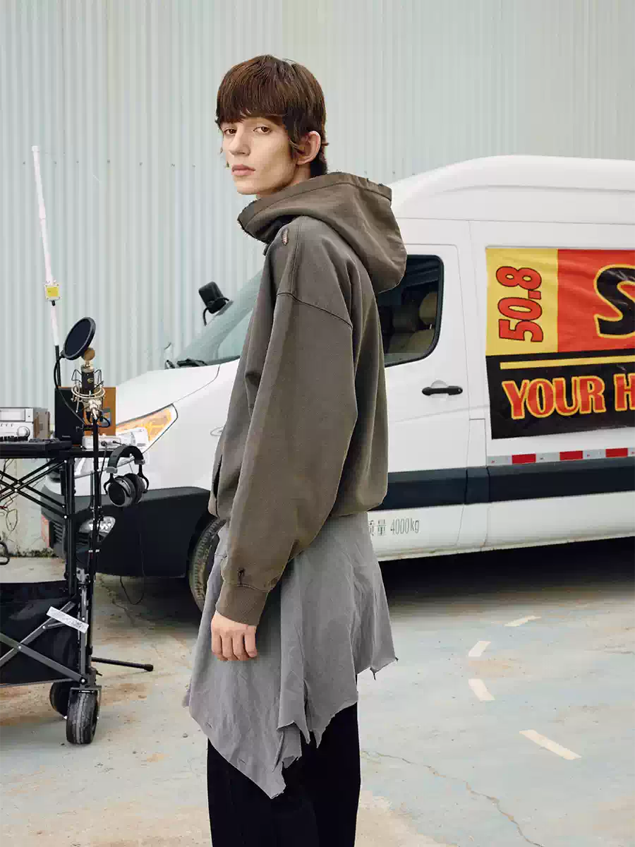 SOD Co. FM Distressed Oversized Hoodie | Face 3 Face