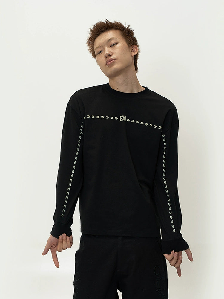 EVILKNIGHT(EK) Basic Arrow Logo Long Sleeve Tee | Face 3 Face