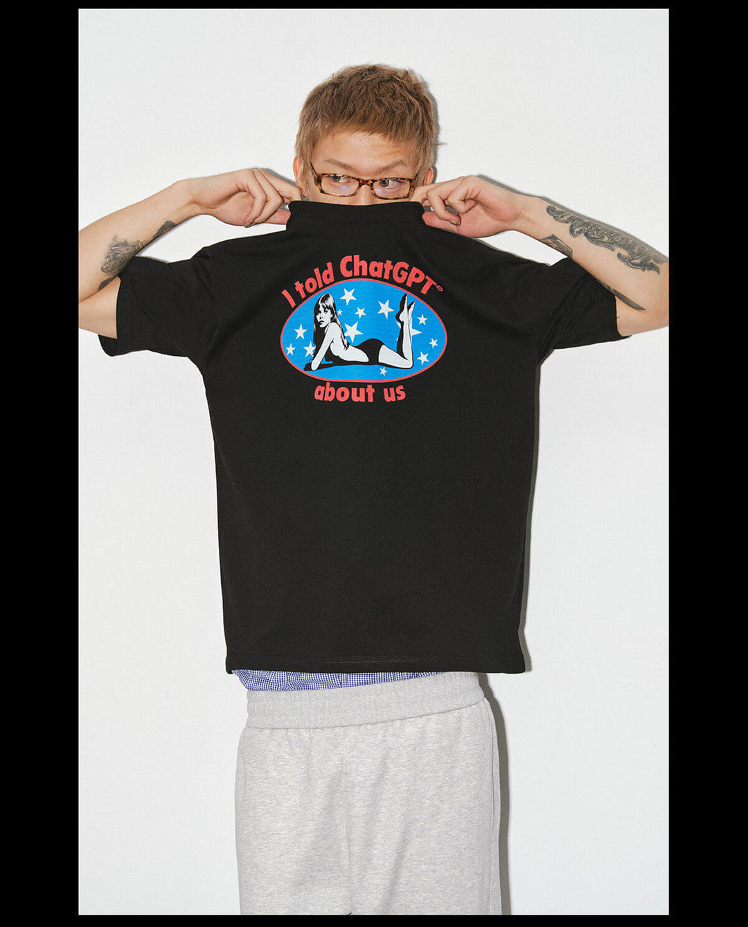 NOVACAM American Girl Graphic Print Short Sleeve Tee | Face 3 Face