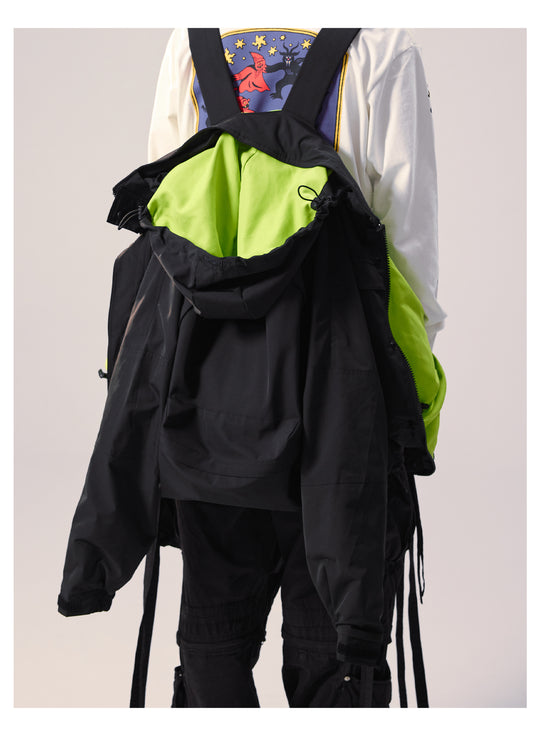 Remedy Backpack Design Hooded Windbreaker Jacket | Face 3 Face