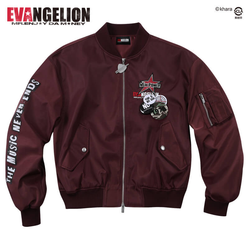 MEDM x EVA NEVER END Character Portraits MA-1 Bomber Jacket | Face 3 Face