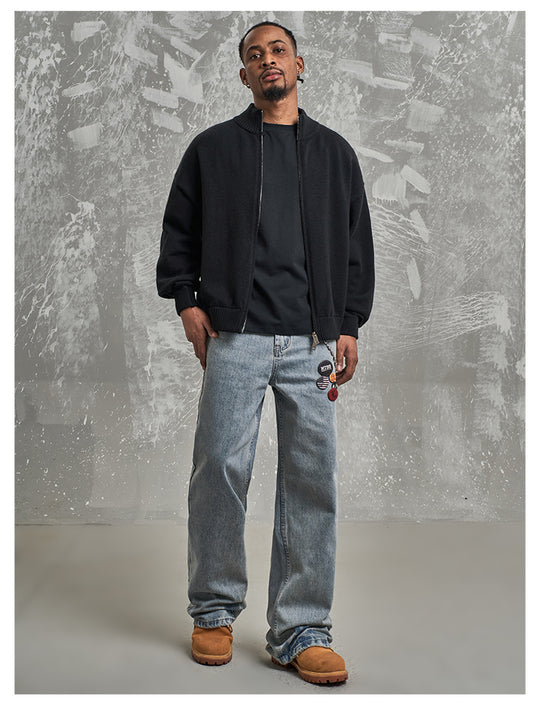 F3F Select Light Blue Drawstring Jeans | Face 3 Face