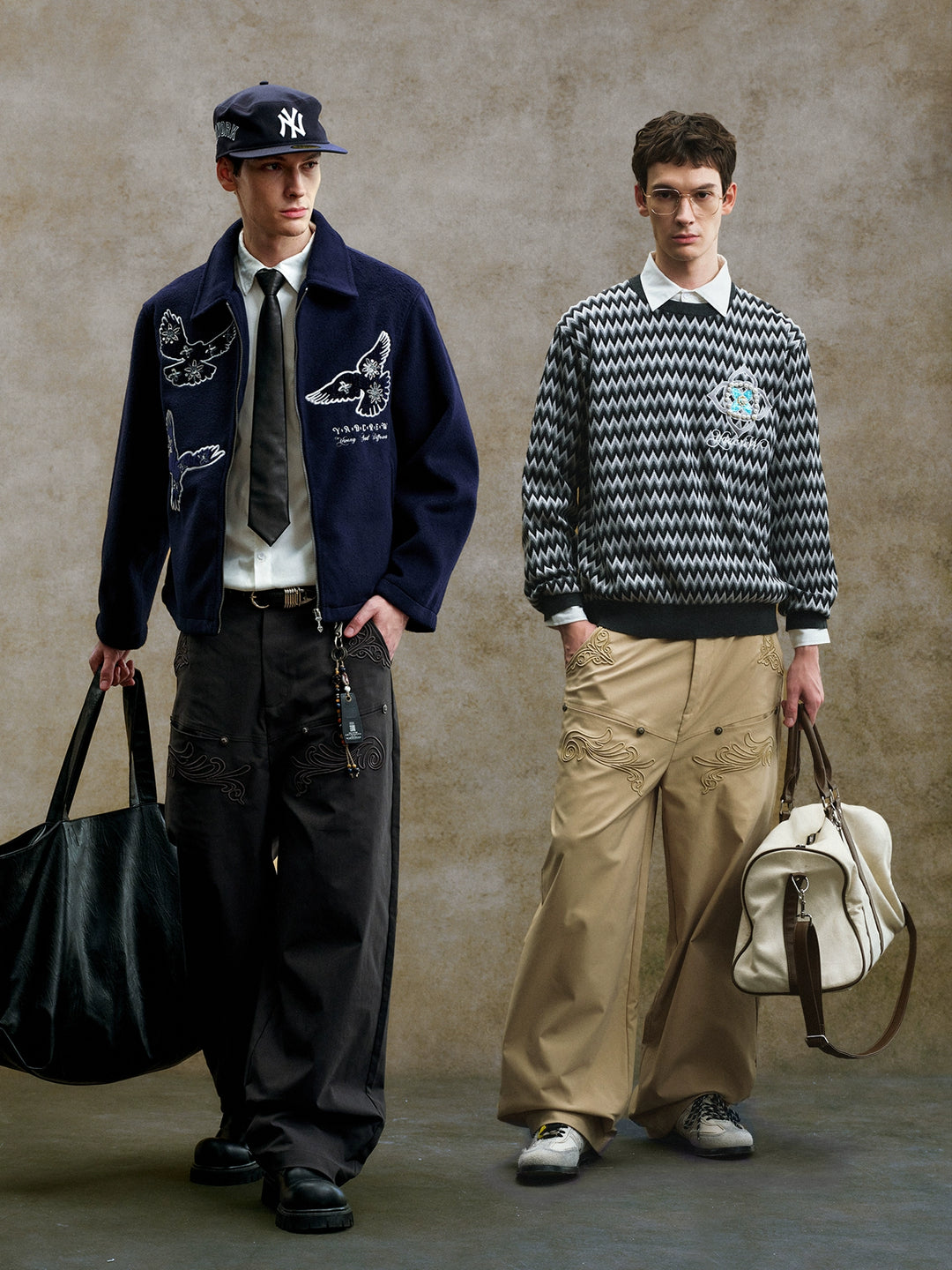 YADcrew 3D Embroidery Work Pants | Face 3 Face