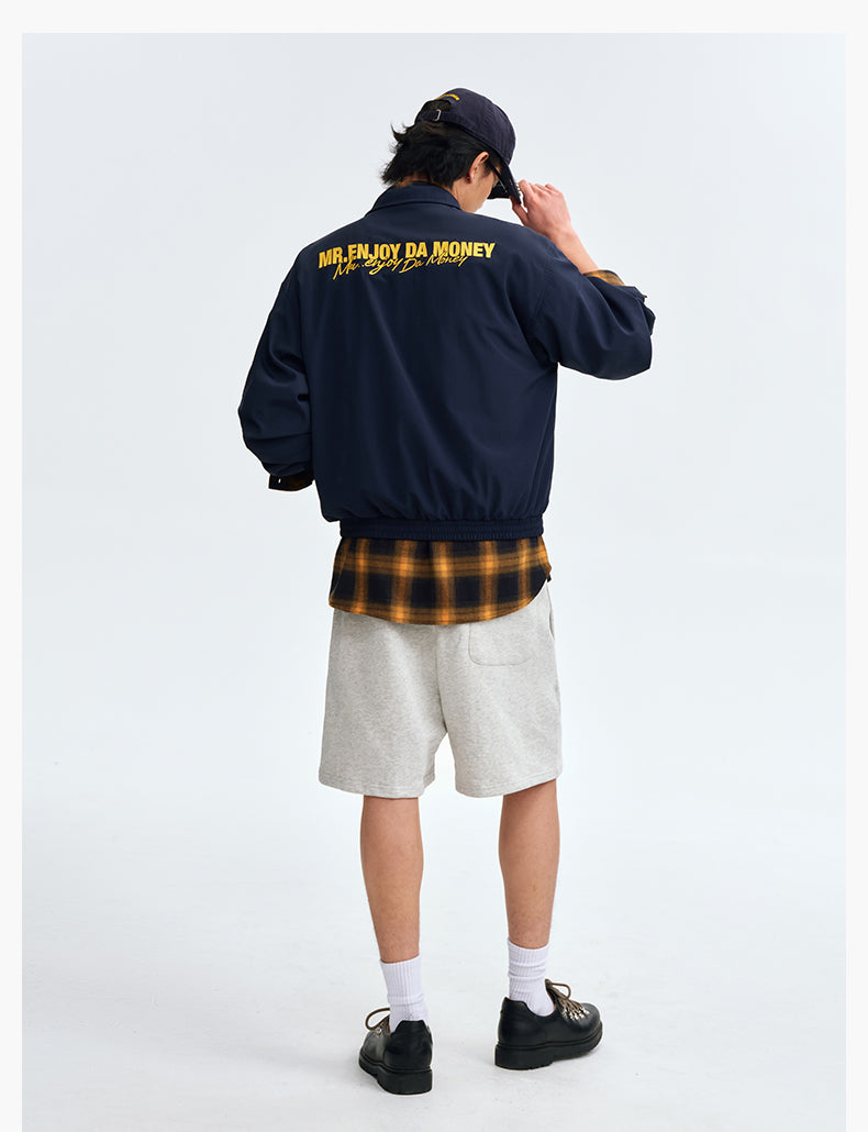 MEDM Basic Logo Embroidered Track Jacket | Face 3 Face