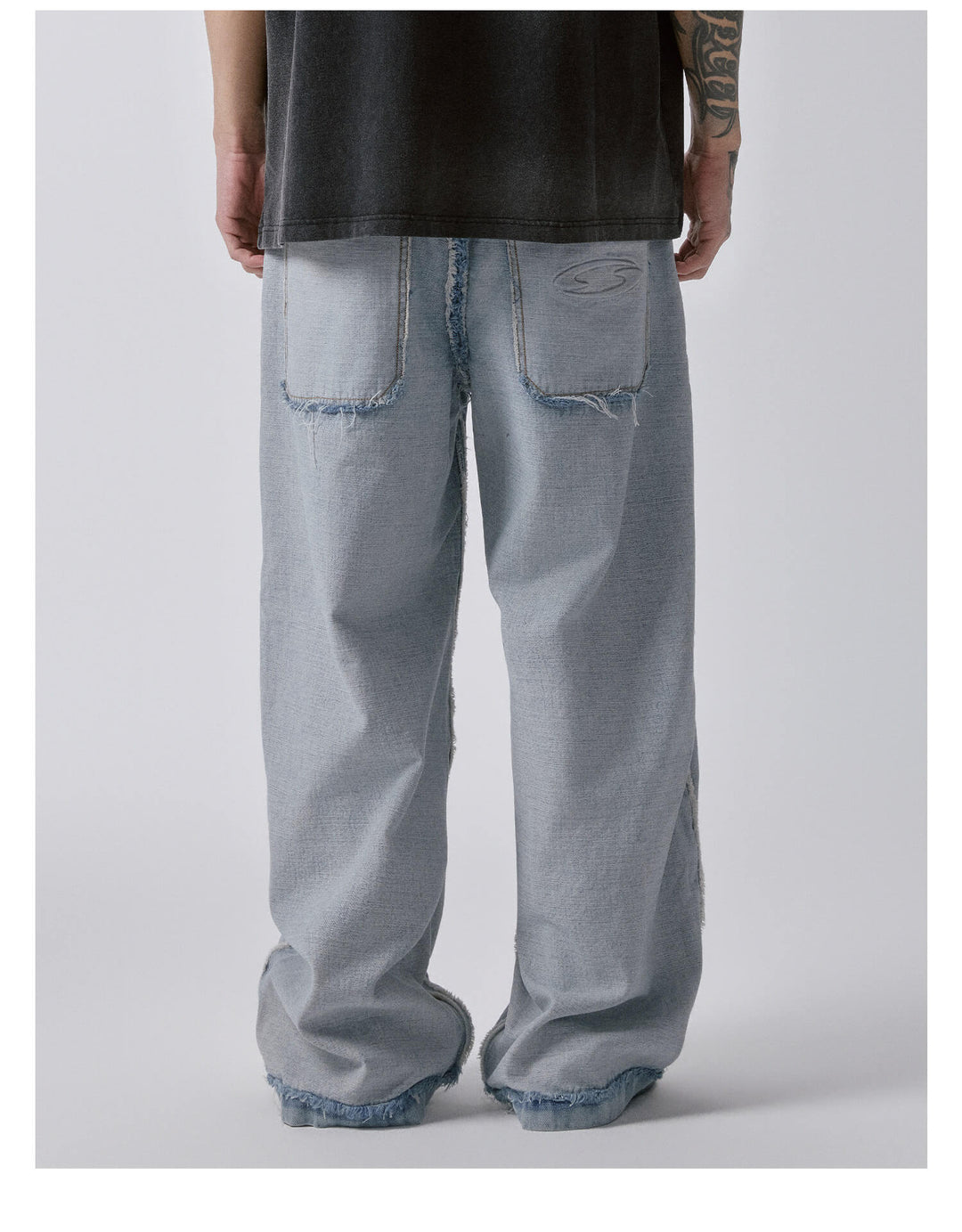 F2CE Inside Out Washed Distressed Ripped Jeans | Face 3 Face