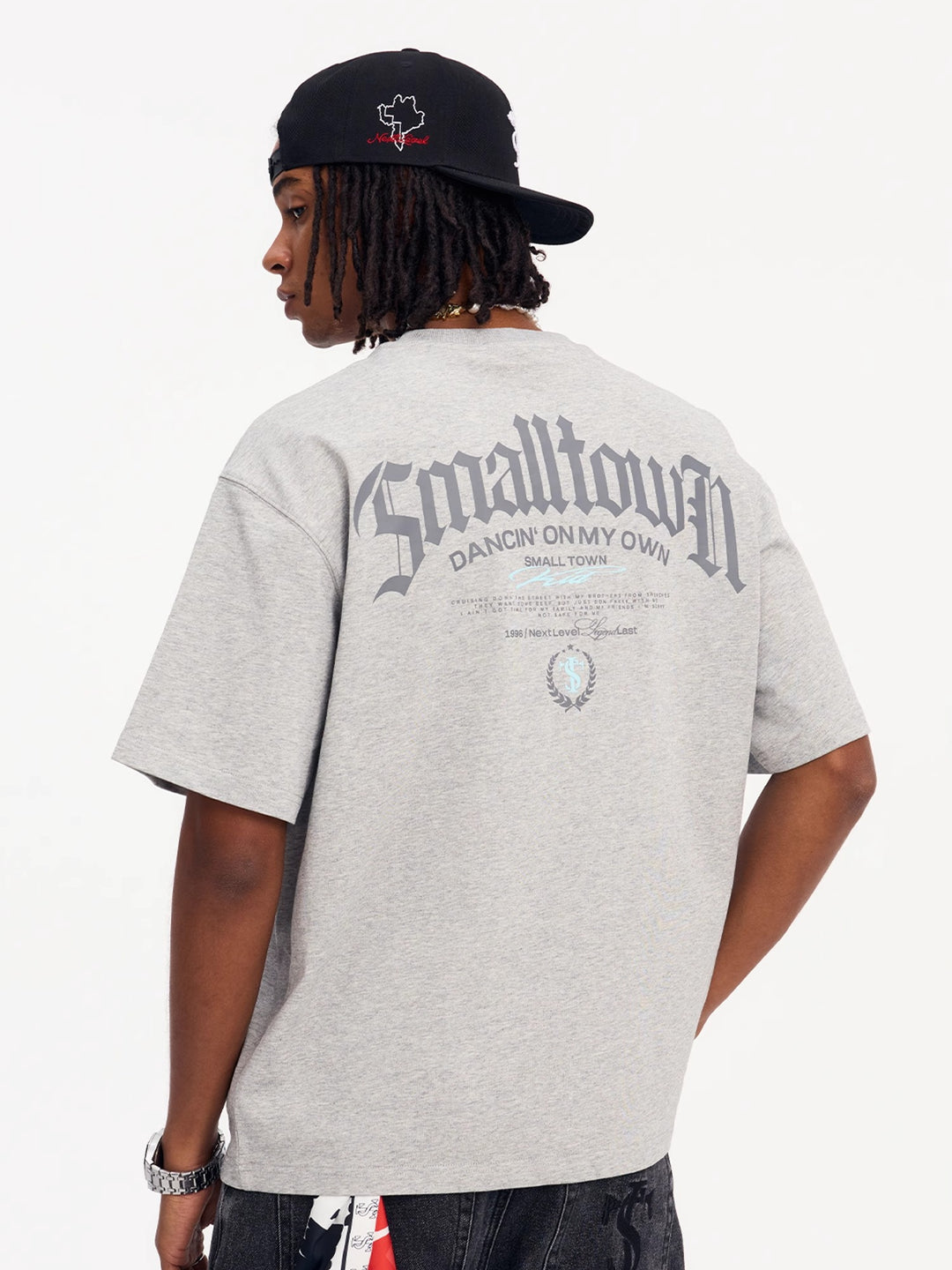 Small Town Kid Embroidered Logo Leather Label Tee | Face 3 Face