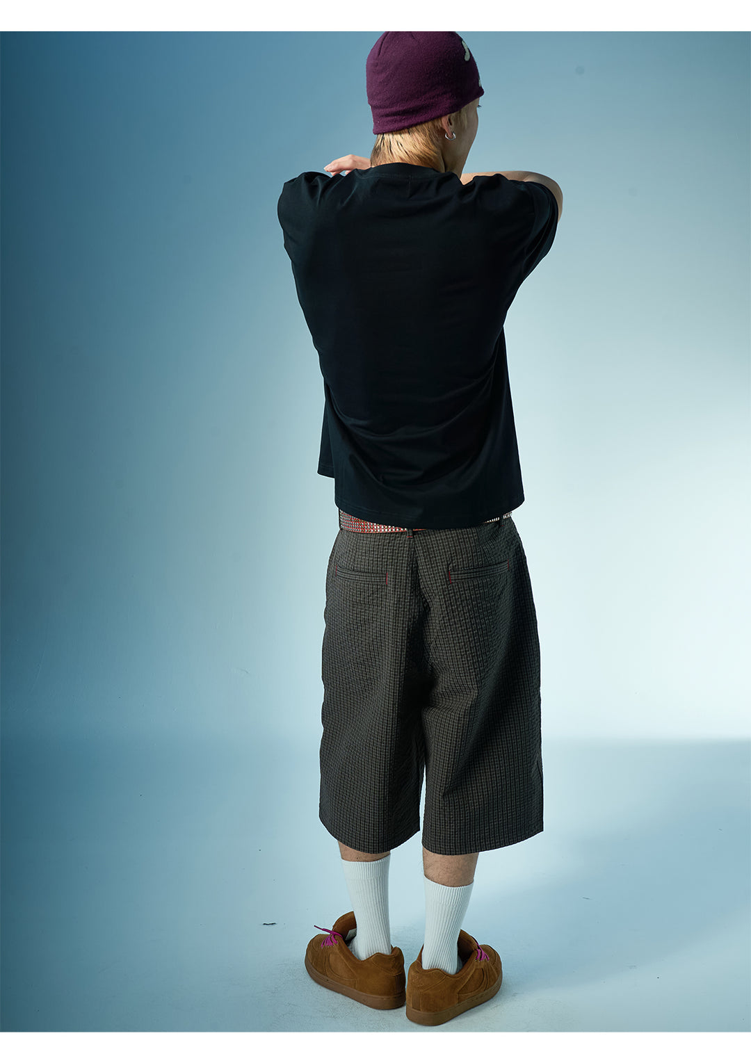 EVILKNIGHT(EK) Plaid Embroidered Shorts | Face 3 Face