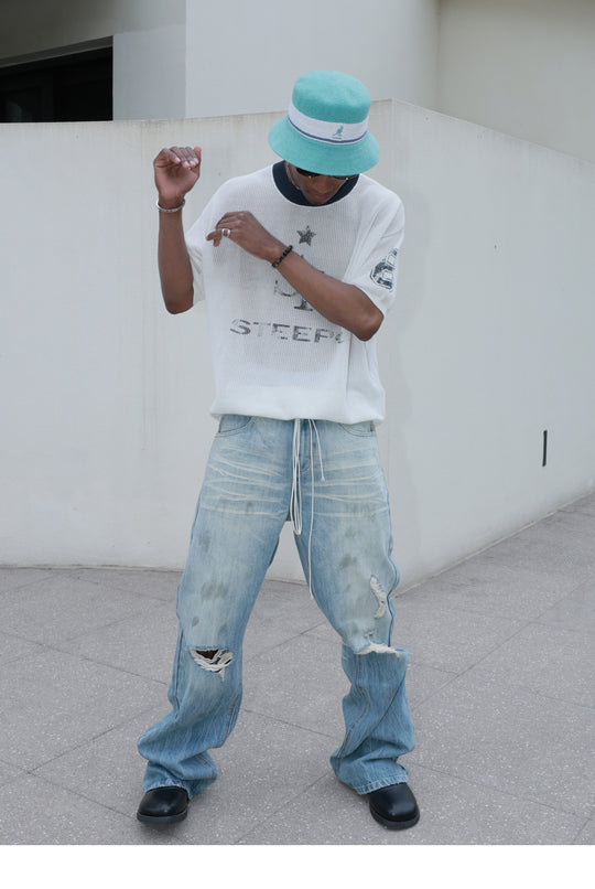 STEEPC Dirty Washed Faded Distressed Jeans | Face 3 Face