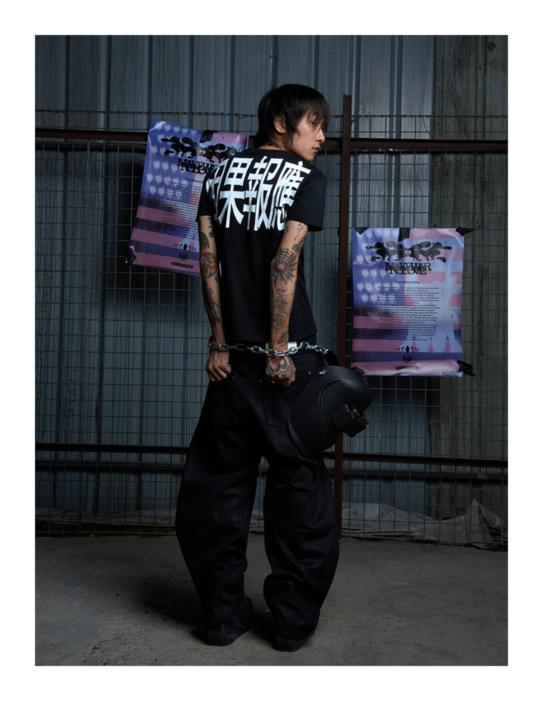 KARMANISTIC Karma Print Slim Tee | Face 3 Face