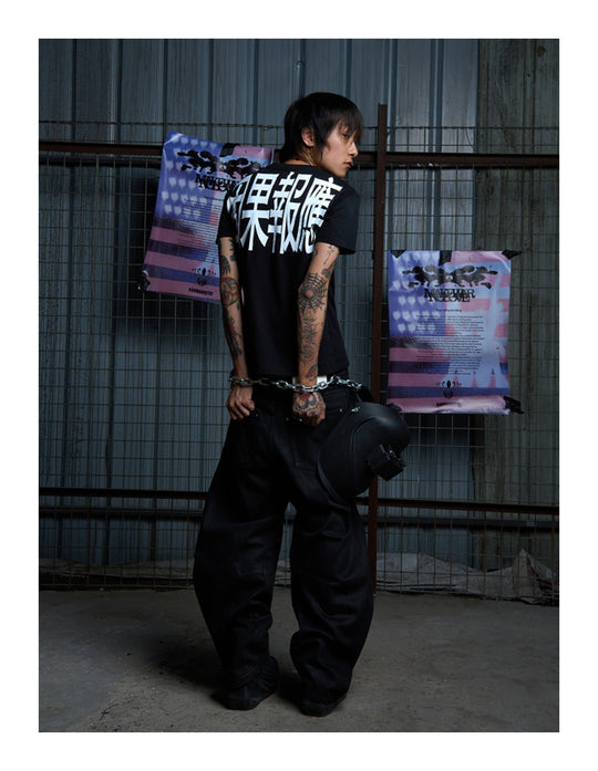 KARMANISTIC Karma Print Slim Tee | Face 3 Face