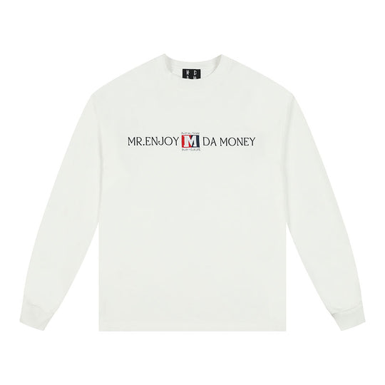 MEDM Flag Label Embroidery Long Sleeved Tee