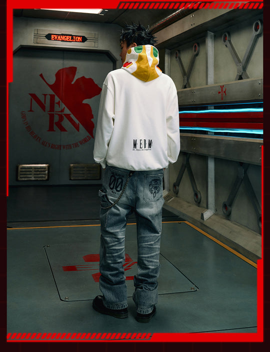 MEDM x EVA Unit-00, Unit-01, Unit-02 Mecha Design Zip-Up Hoodie | Face 3 Face