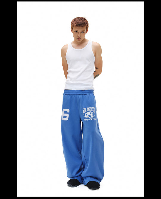 NOVACAM Flocking Print Baggy Sweatpants | Face 3 Face