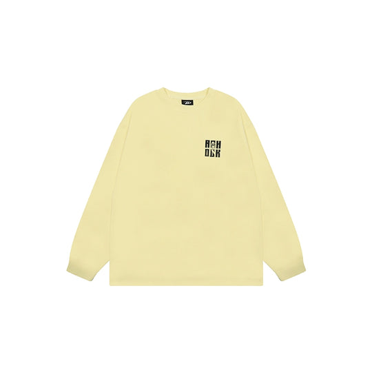 Achock Letter Logo Embroidered Long Sleeve Tee | Face 3 Face