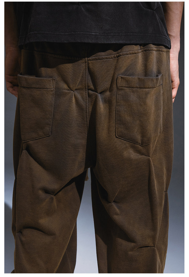 Remedy Aged Print Pinch Pleated Baggy Sweatpants | Face 3 Face