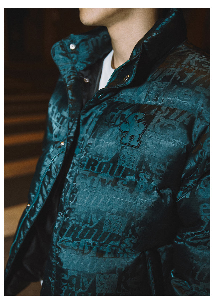 Remedy x STA STARMD SR 3D Logo Full Print Puffer Jacket | Face 3 Face