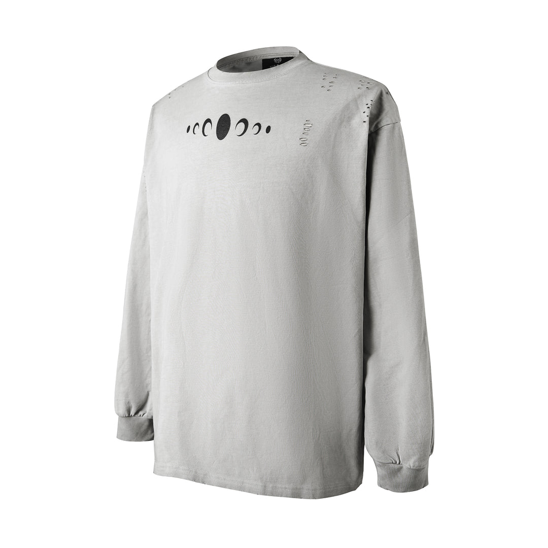 KARMANISTIC Standard Logo Washed Distressed Long Sleeve Tee | Face 3 Face
