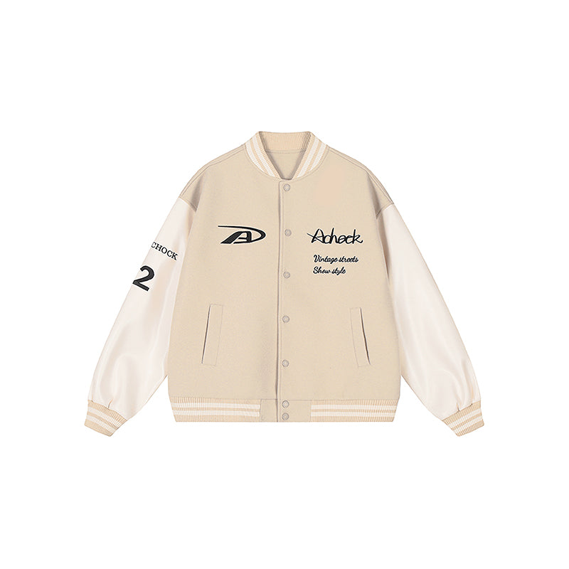 Baseball Jacket | Achock Basic Embroidery Baseball Jacket | Face 3 Face