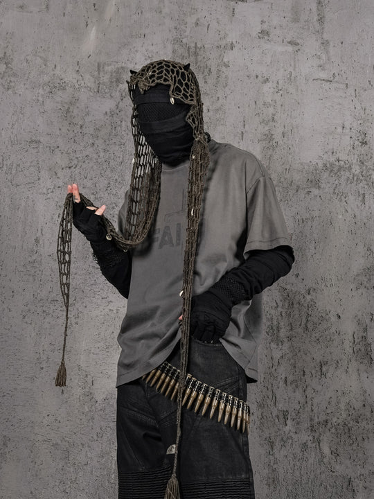 UNDERWATER Dirty Dye Destroyed Dusty Gray Vintage Print Tee | Face 3 Face