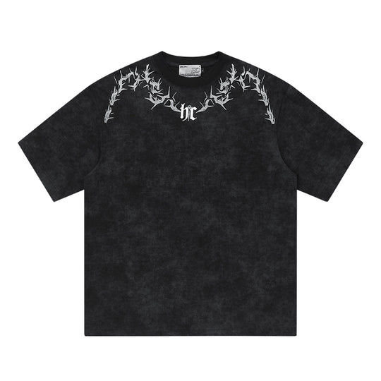Harsh and Cruel Gothic Thorn Collar Logo Tee | Face 3 Face
