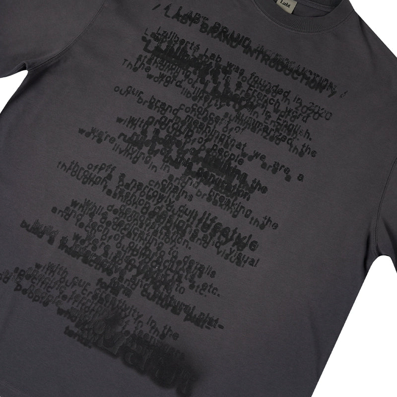 Labt Unreal Letters Print Tee | Face 3 Face