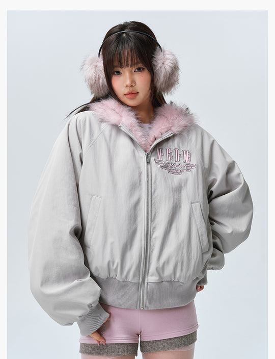 MEDM Fur-Lined Hooded Jacket | Face 3 Face