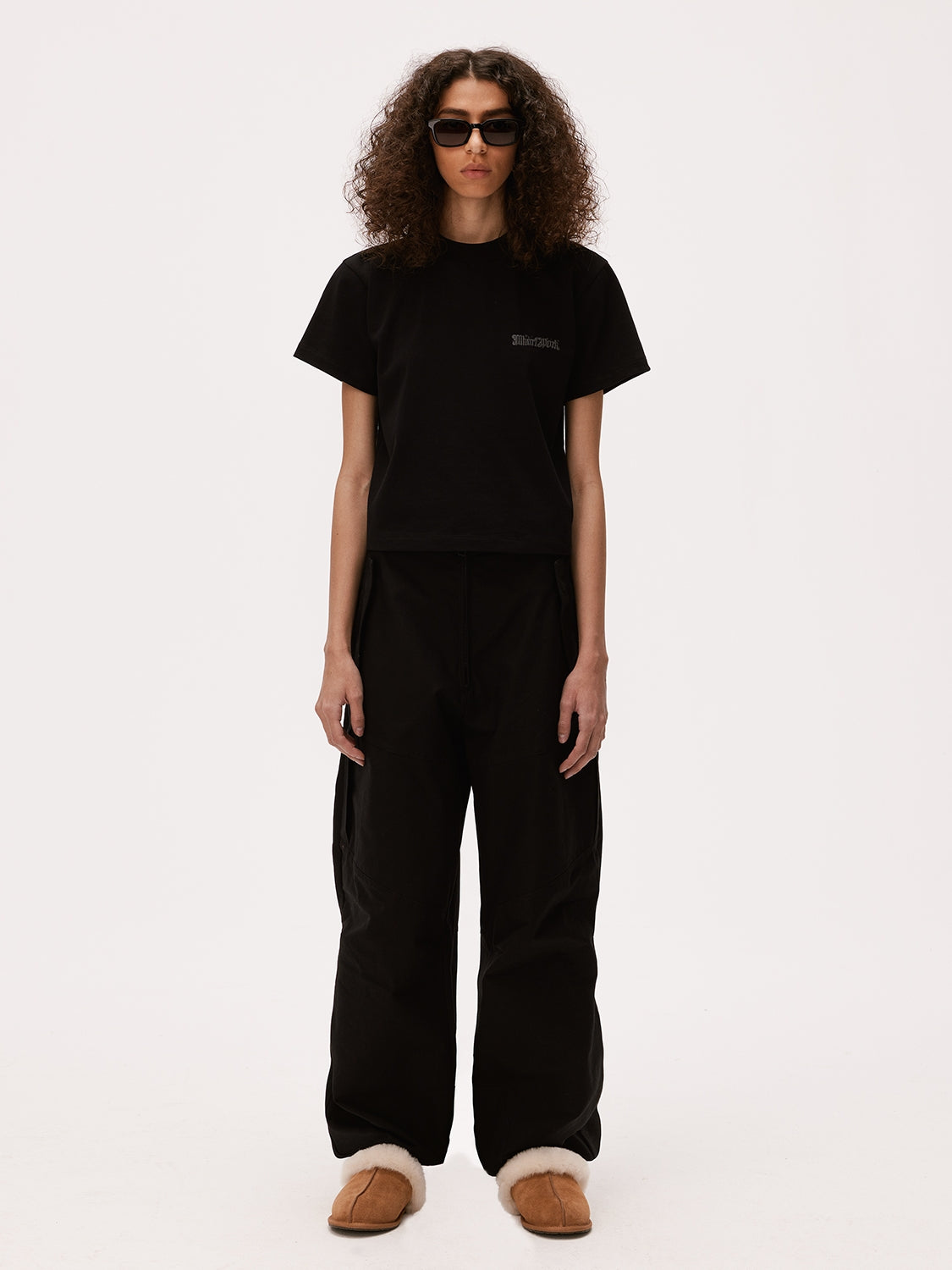 MHARF Exclusive Black Zip Wide Leg Pants | Face 3 Face