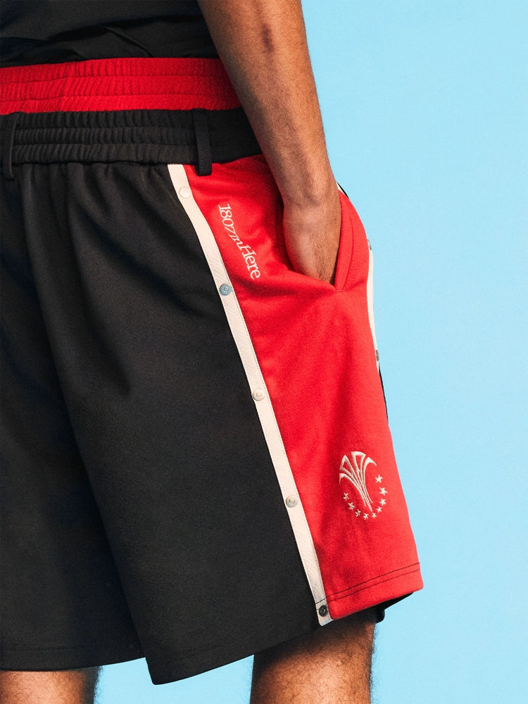 1807 Double Waist Layer Contrast Shorts | Face 3 Face