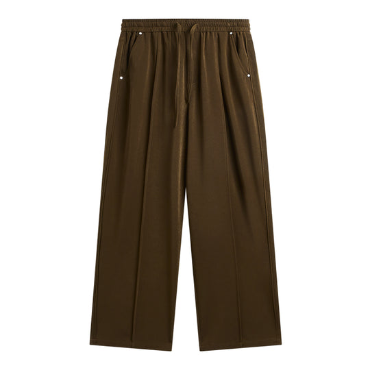 F3F Select Glossy Wide Leg Casual Suit Pants