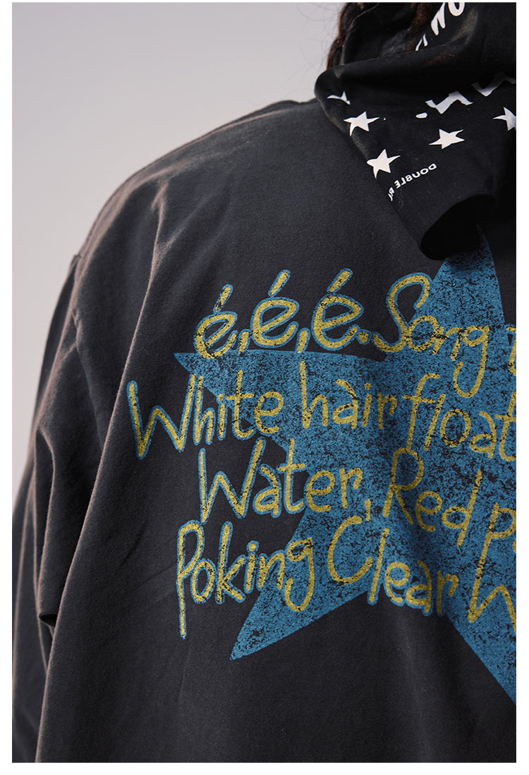Remedy Duck and Star Aged Print Long Sleeve Tee | Face 3 Face