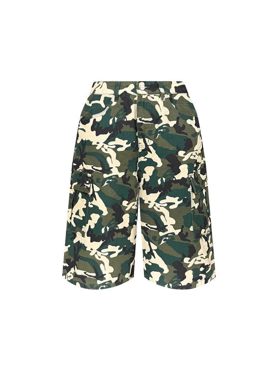 S45 Camouflage Ripstop Baggy Cargo Shorts | Face 3 Face