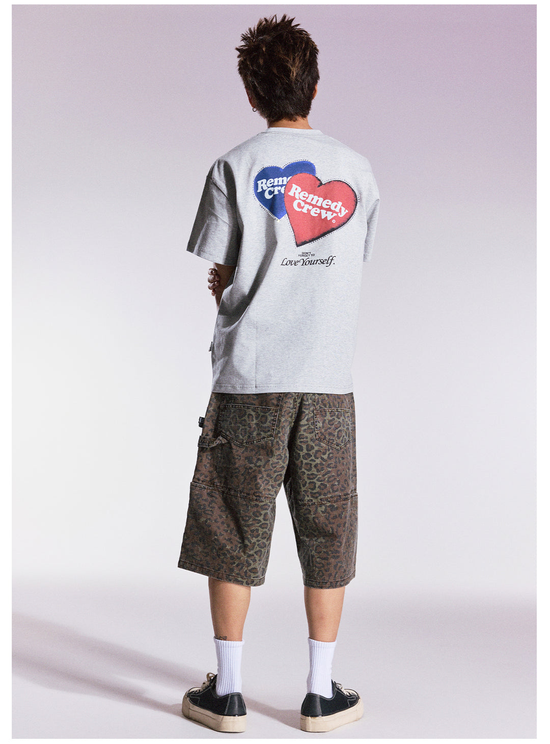 Remedy Blue and Red Love Heart Rhinestone Tee | Face 3 Face