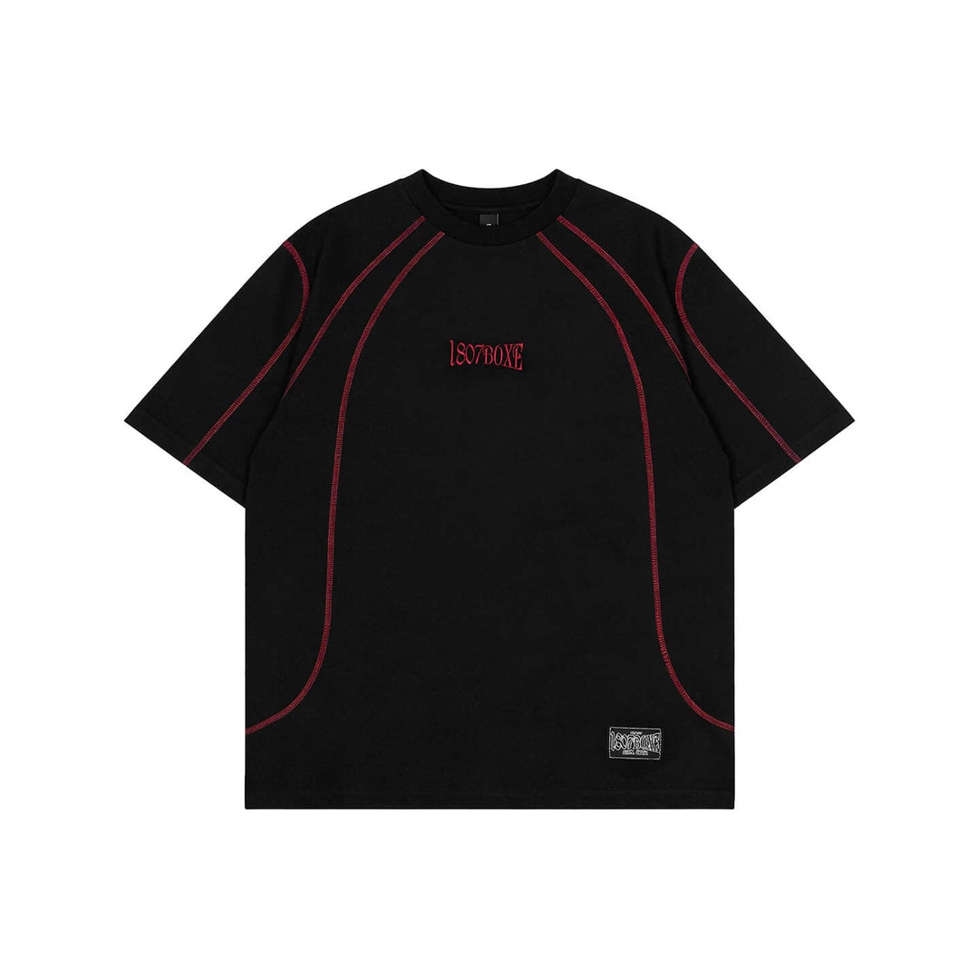 1807 Contrast Stitch Quick Dry Short Sleeve Tee | Face 3 Face
