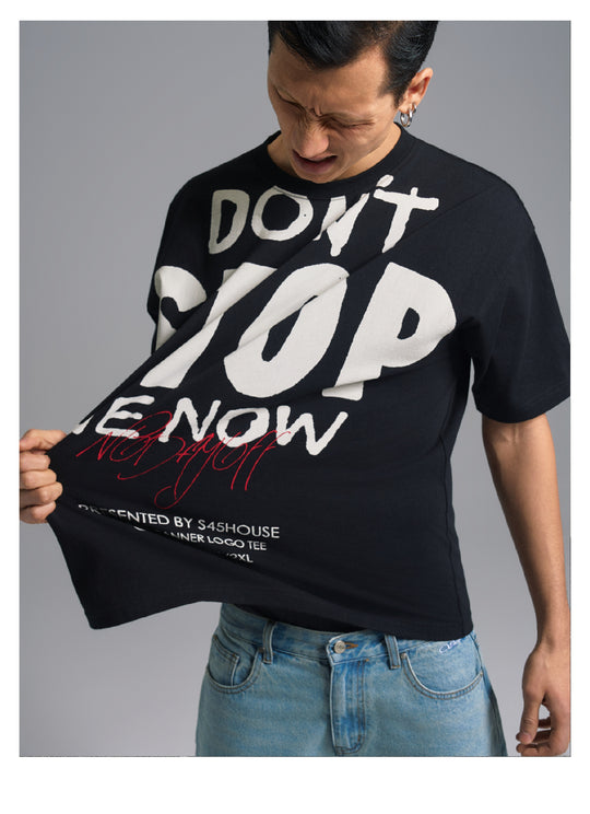 S45 Handwritten Slogan Print Tee | Face 3 Face