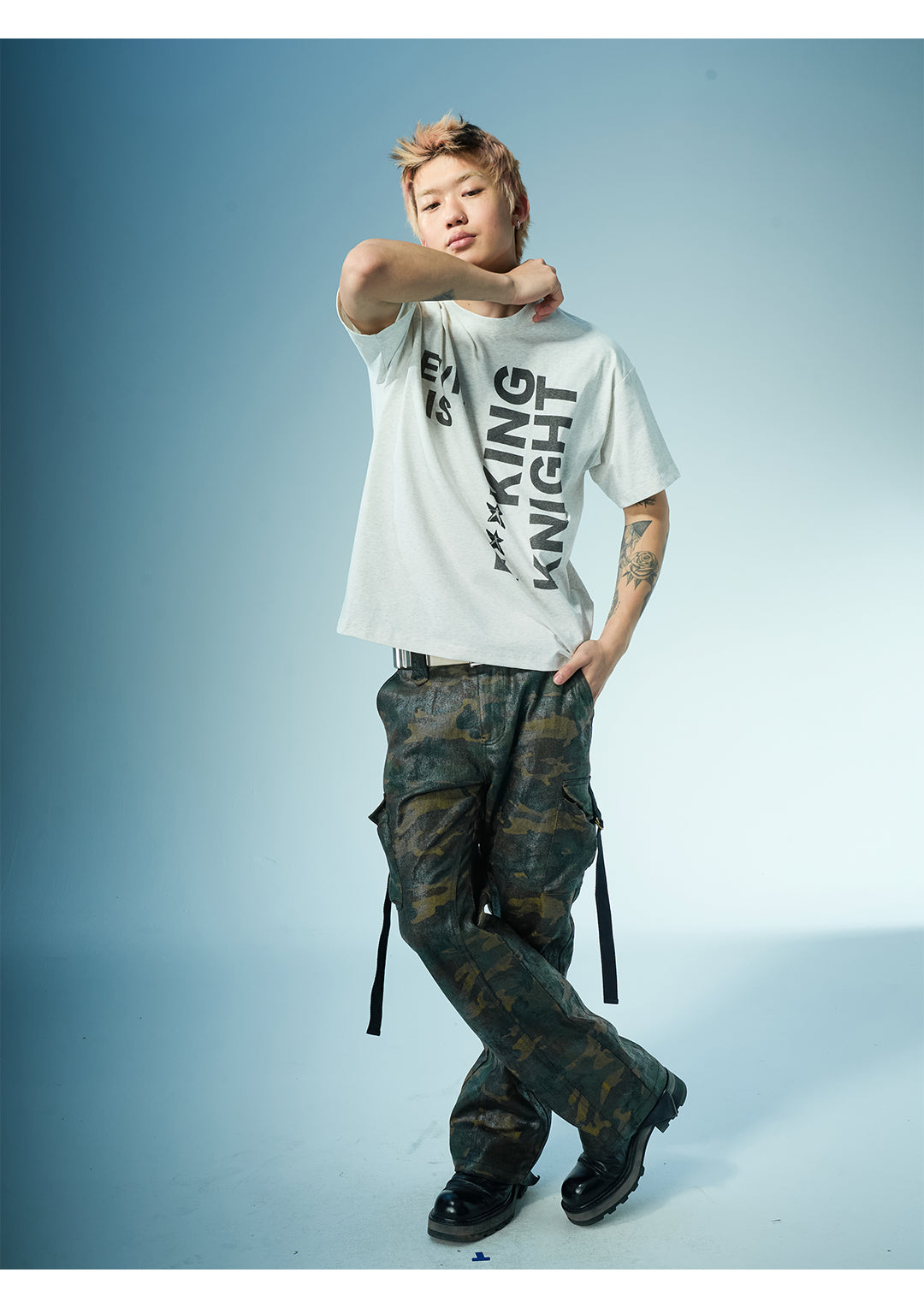 EVILKNIGHT(EK) Waxed Camo 3D Pocket Utility Cargo Pants | Face 3 Face