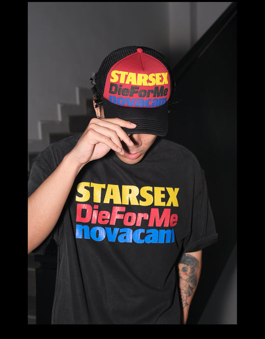 NOVACAM Foam Letter Print Trucker Hat | Face 3 Face