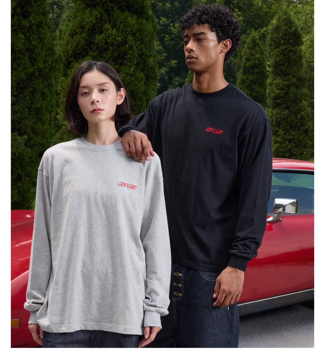 S45 Basic Small Logo Long Sleeve Tee | Face 3 Face