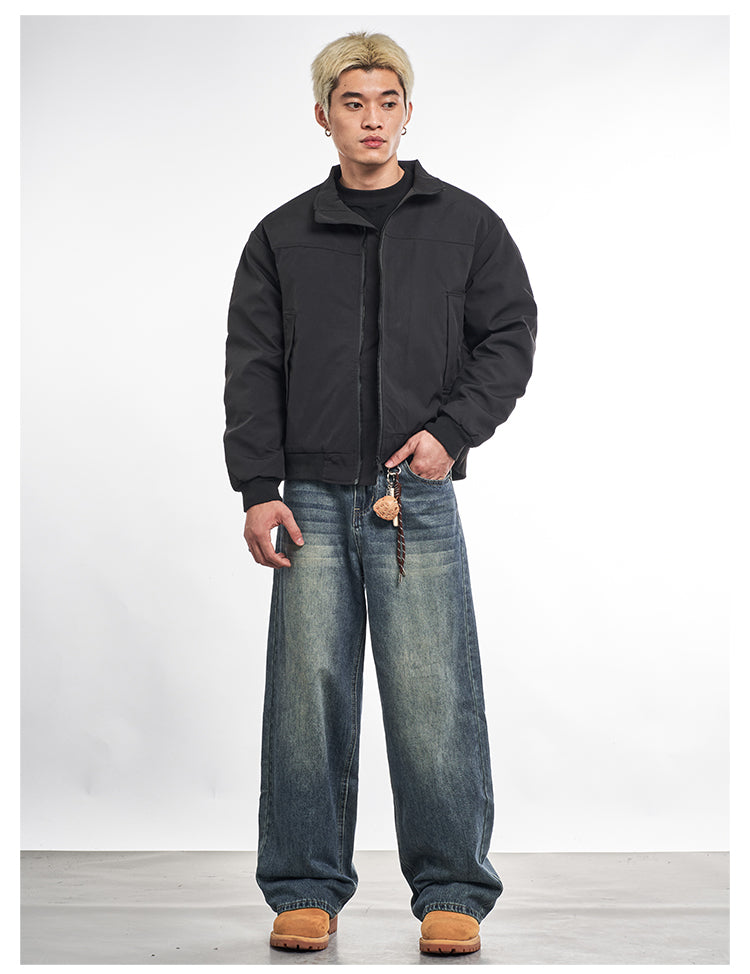 F3F Select Windproof Fabric Quilted Lining Bomber Jacket | Face 3 Face