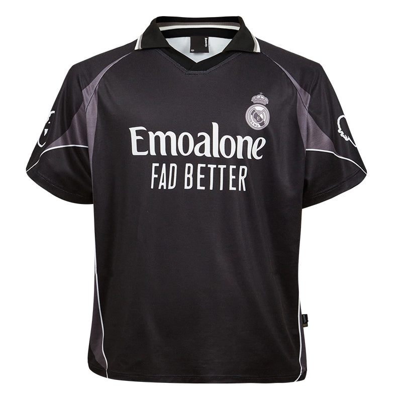 Remedy Emoalone Print Inspired Soccer Jersey Polo Shirt | Face 3 Face