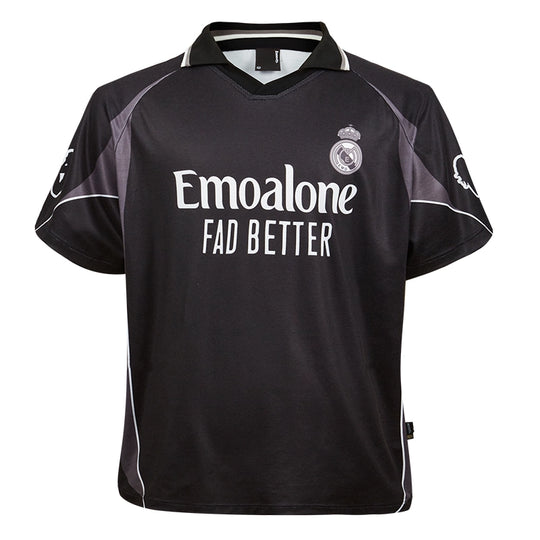 Remedy Emoalone Print Inspired Soccer Jersey Polo Shirt | Face 3 Face