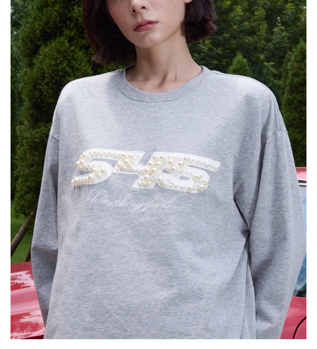 S45 Pearl Logo Patch Long Sleeve Tee | Face 3 Face