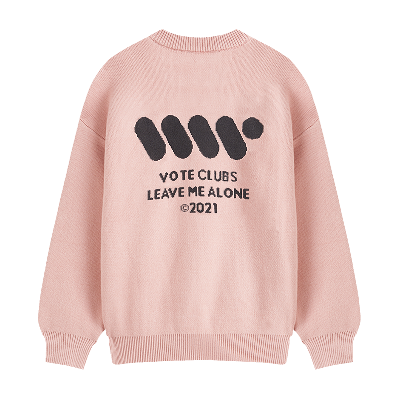 VOTE Color Clashing Knit Sweater