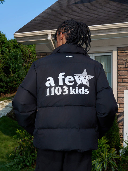 AFGK 1103 Rhinestone Embroidery Down Jacket | Face 3 Face