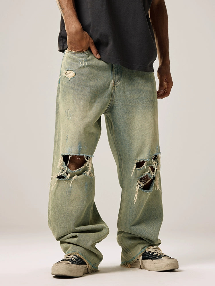 Remedy Washed Ripped Loose Jeans | Face 3 Face