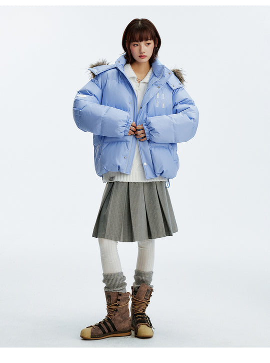 MEDM Detachable Fur Hooded Down Jacket | Face 3 Face