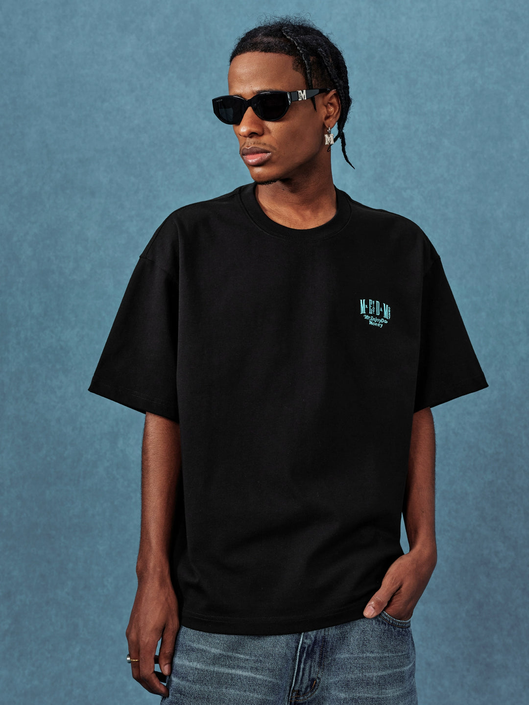 MEDM Mini Logo Embroidered Tee | Face 3 Face