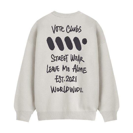 VOTE VVVVOTE Hand Painted Knit Sweater